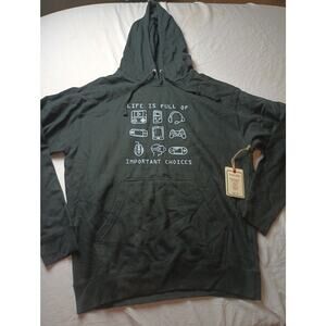 Redwood Creek Gamer Hoodie Mens Black XL Pull Over Sweatshirt NWT